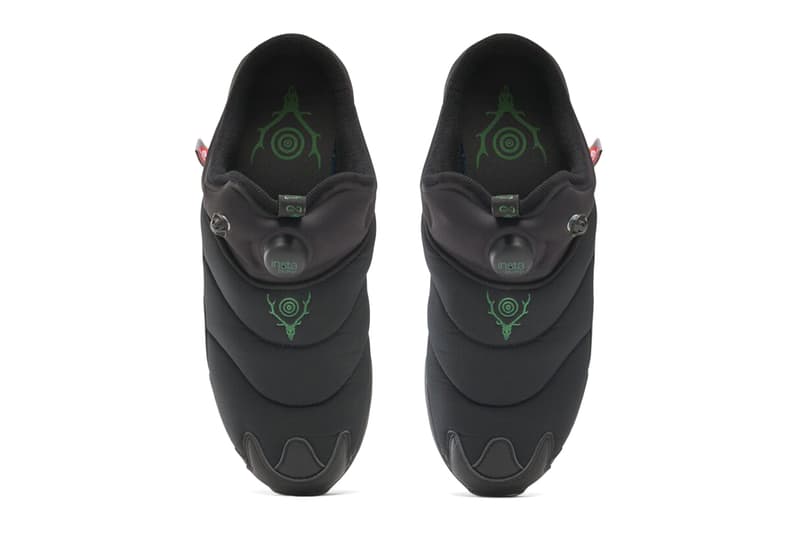 The SOUTH2 WEST8 x Reebok IPF Mule Black/Black/Green, Green/Black/Black 100217328 100217329 Release Info