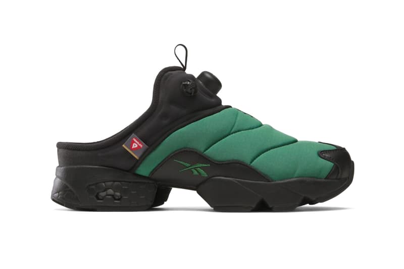The SOUTH2 WEST8 x Reebok IPF Mule Black/Black/Green, Green/Black/Black 100217328 100217329 Release Info