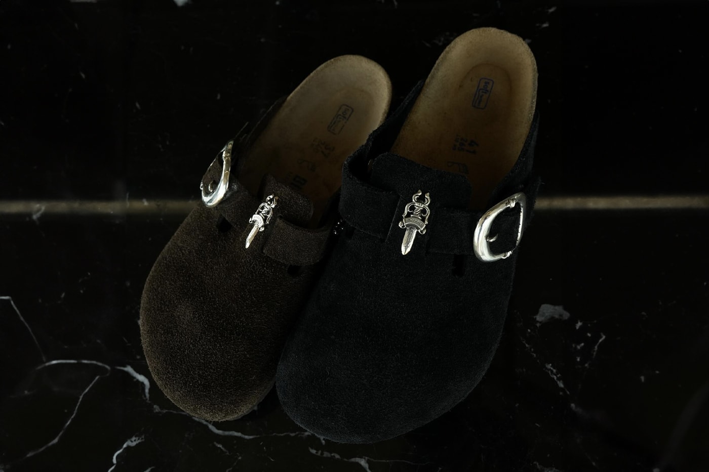 Collaborative Chrome Hearts x Birkenstock Bostons Have Surfaced justin reed yoyokulala consignment store emblems
