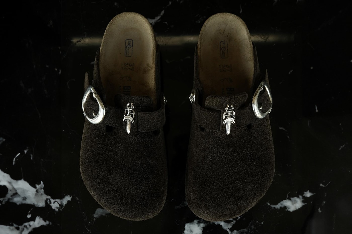 Collaborative Chrome Hearts x Birkenstock Bostons Have Surfaced justin reed yoyokulala consignment store emblems