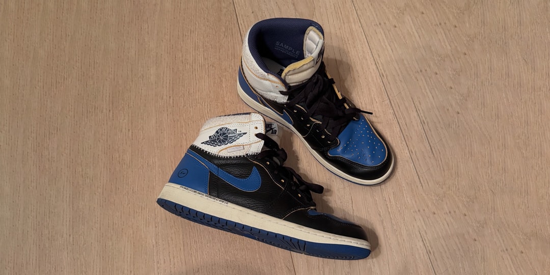 Hiroshi Fujiwara Reveals a fragment design x Union LA x Air Jordan 1 High OG "Sport Royal"