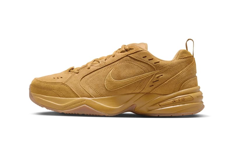 Nike Air Monarch IV "Wheat" Release Info IB2281-700 Wheat/Gum Medium Brown-Black dad shoe swoosh