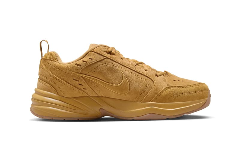 Nike Air Monarch IV "Wheat" Release Info IB2281-700 Wheat/Gum Medium Brown-Black dad shoe swoosh
