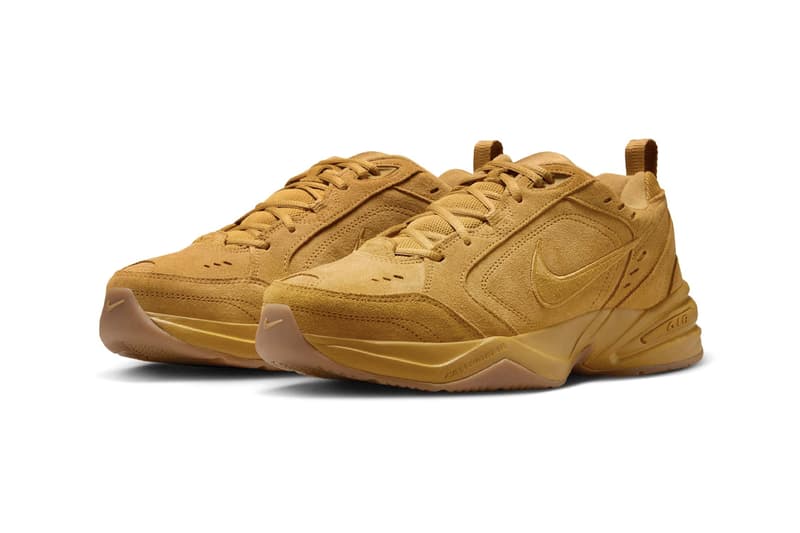 Nike Air Monarch IV "Wheat" Release Info IB2281-700 Wheat/Gum Medium Brown-Black dad shoe swoosh