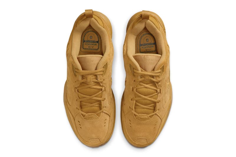 Nike Air Monarch IV "Wheat" Release Info IB2281-700 Wheat/Gum Medium Brown-Black dad shoe swoosh
