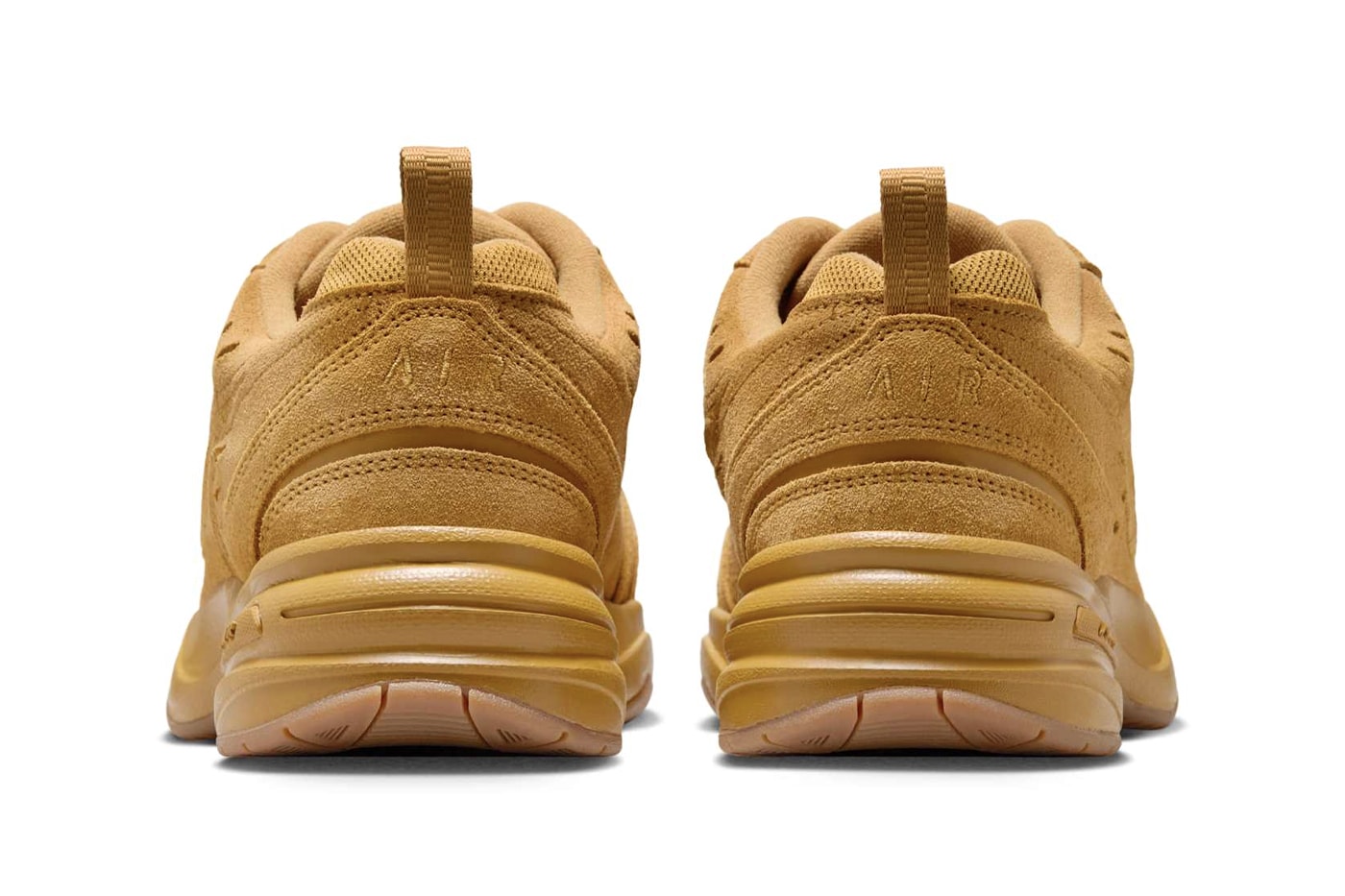 Nike Air Monarch IV "Wheat" Release Info IB2281-700 Wheat/Gum Medium Brown-Black dad shoe swoosh