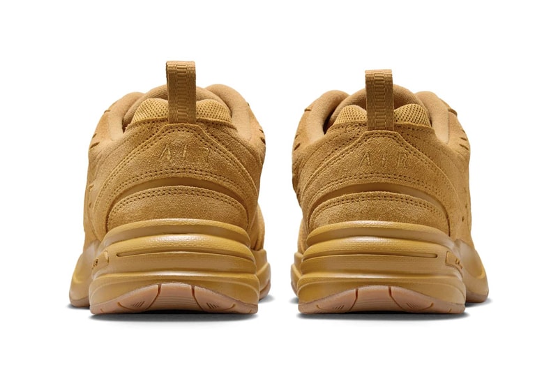 Nike Air Monarch IV "Wheat" Release Info IB2281-700 Wheat/Gum Medium Brown-Black dad shoe swoosh