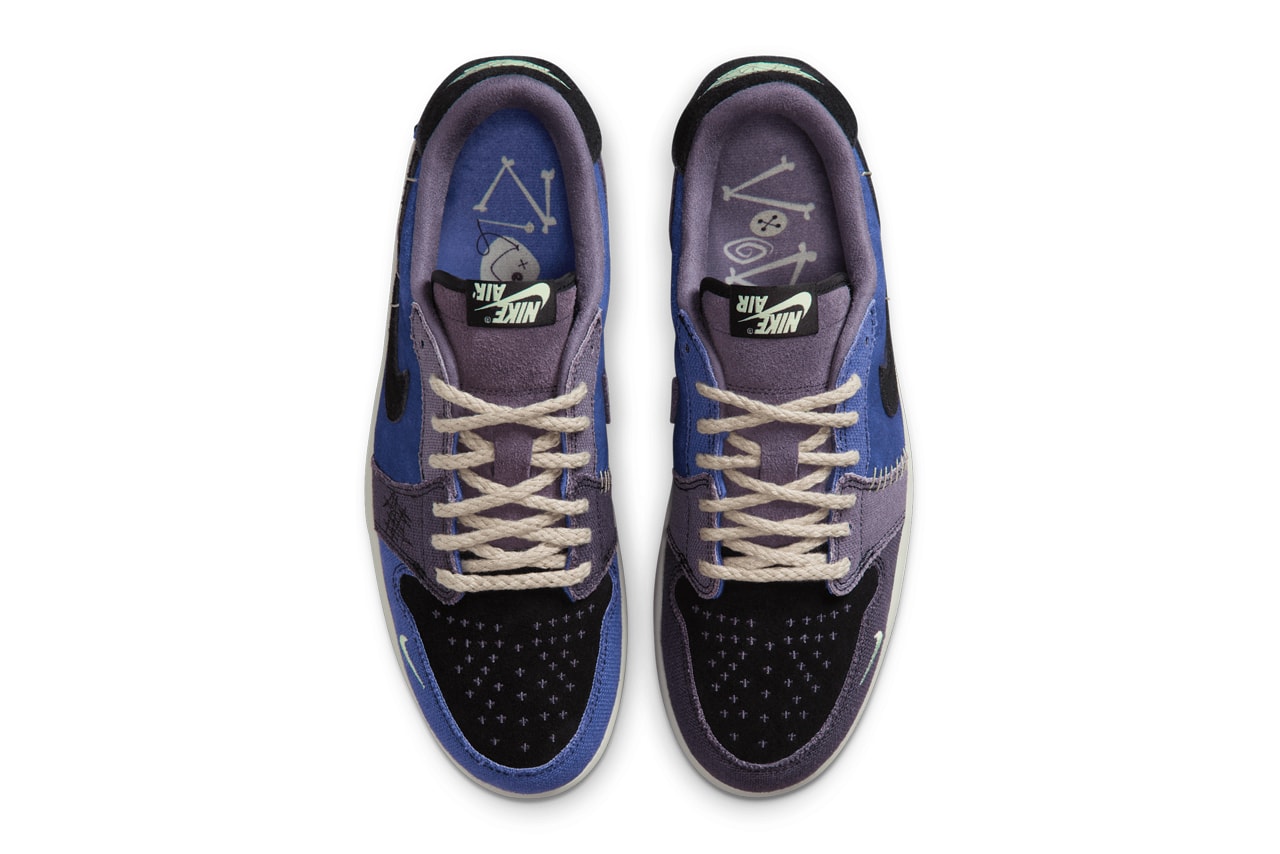 Zion Williamson Voodoo Air Jordan 1 Low OG Blue Release Info IH2309-500 date store list buying guide photos price