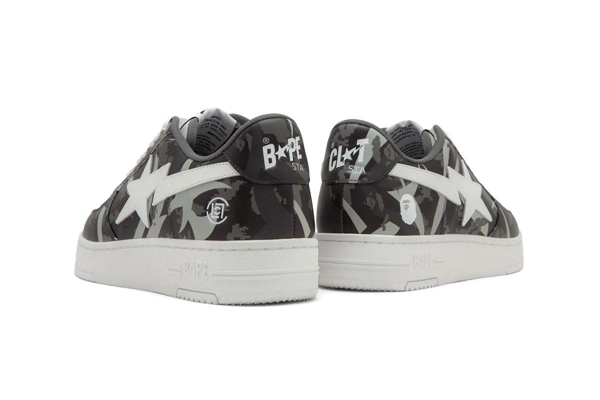 CLOT Bape Sta Digital Camo Trial Camo Green/White Black/White Release Info