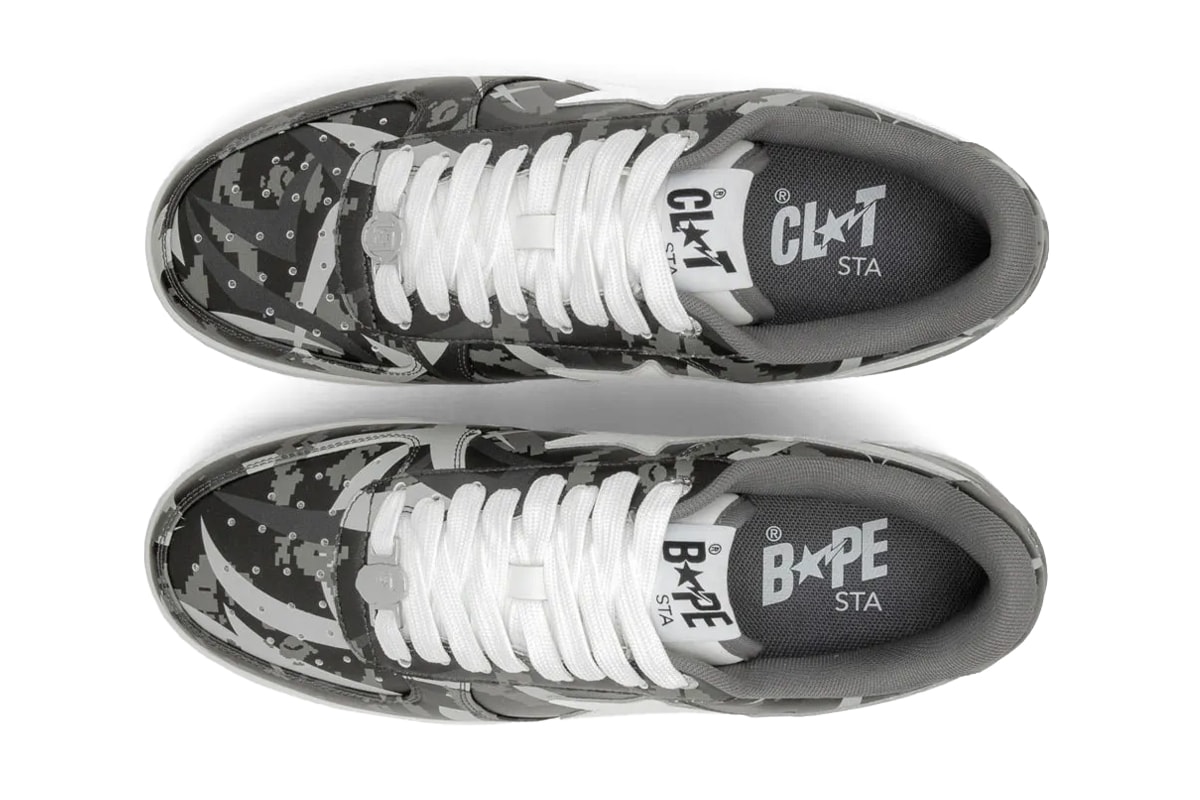 CLOT Bape Sta Digital Camo Trial Camo Green/White Black/White Release Info