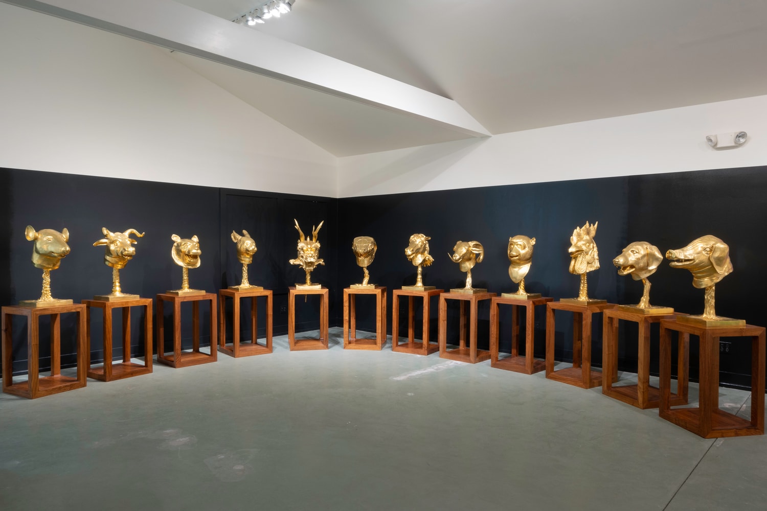 ai weiwei zodiac heads mother nature in the bardo blackbook hamptons exhibition artworks sculptures
