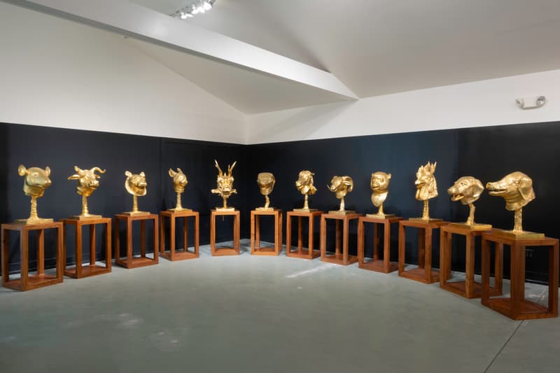 ai weiwei zodiac heads mother nature in the bardo blackbook hamptons exhibition artworks sculptures