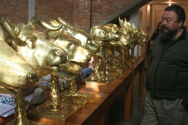 ai weiwei zodiac heads mother nature in the bardo blackbook hamptons exhibition artworks sculptures