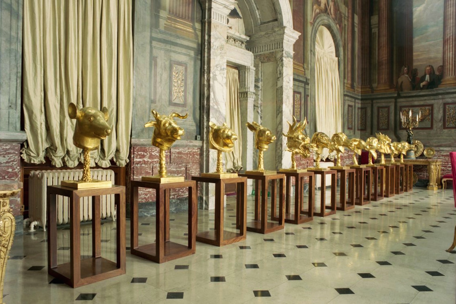 ai weiwei zodiac heads mother nature in the bardo blackbook hamptons exhibition artworks sculptures
