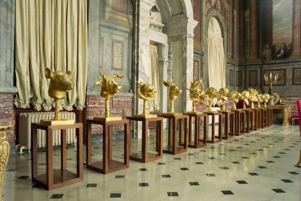 ai weiwei zodiac heads mother nature in the bardo blackbook hamptons exhibition artworks sculptures