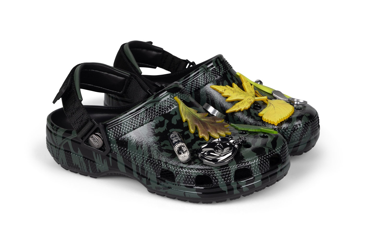 Aries Arise Crocs Classic Clog 211060-001 211060-3AC "Dark Algae Green" "High Shine Black"  Release Info