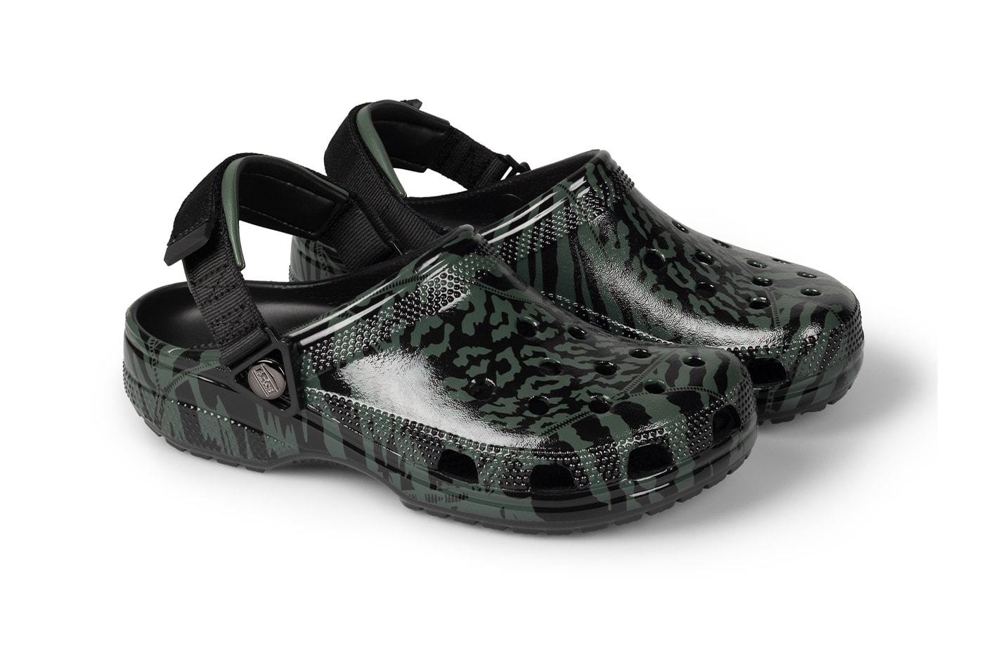 Aries Arise Crocs Classic Clog 211060-001 211060-3AC "Dark Algae Green" "High Shine Black"  Release Info