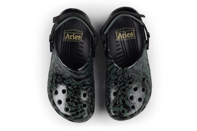 Aries Arise Crocs Classic Clog 211060-001 211060-3AC "Dark Algae Green" "High Shine Black"  Release Info
