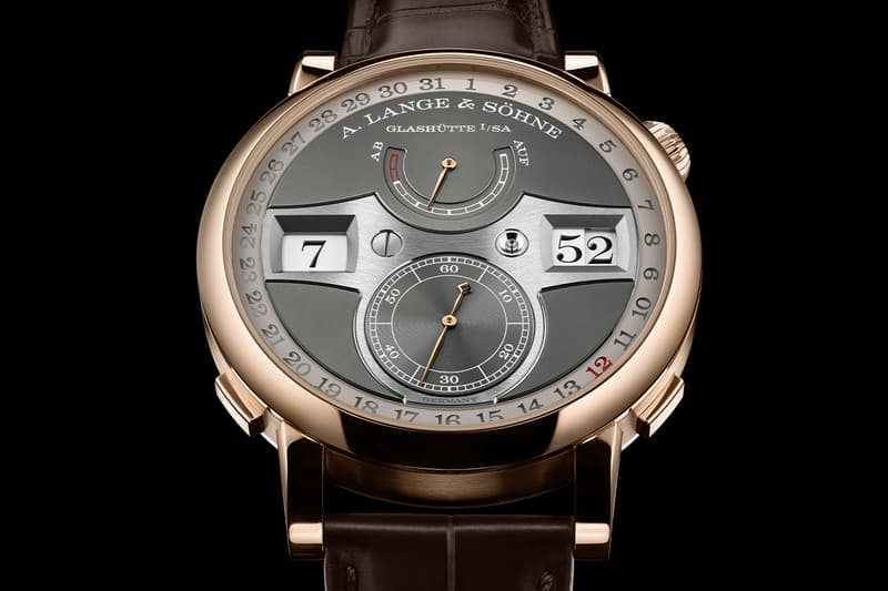 A. Lange & Söhne Zeitwerk Date Pink Gold Gray Dial Ref. 148.033 L043.8 caliber Info