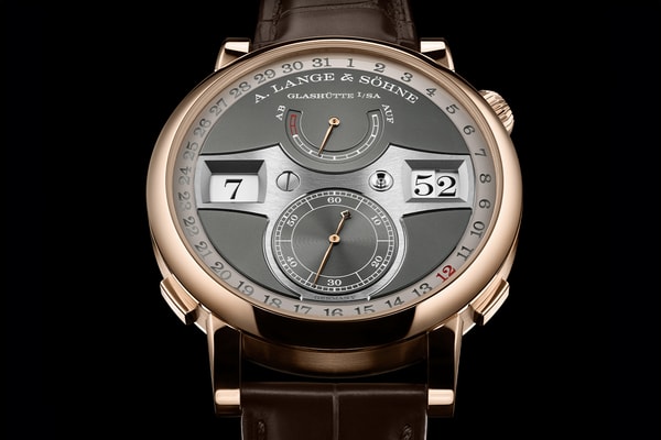 A. Lange & Söhne Zeitwerk Date Pink Gold Gray Dial Ref. 148.033 L043.8 caliber Info