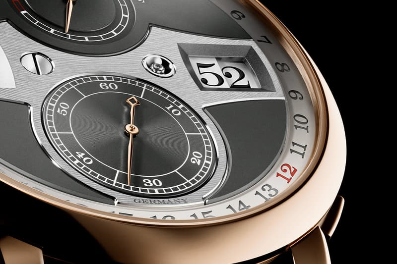 A. Lange & Söhne Zeitwerk Date Pink Gold Gray Dial Ref. 148.033 L043.8 caliber Info