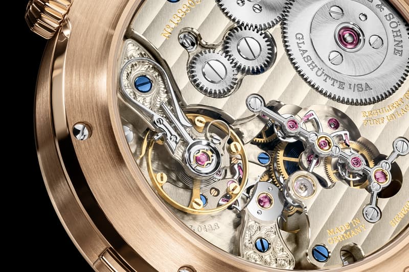 A. Lange & Söhne Zeitwerk Date Pink Gold Gray Dial Ref. 148.033 L043.8 caliber Info