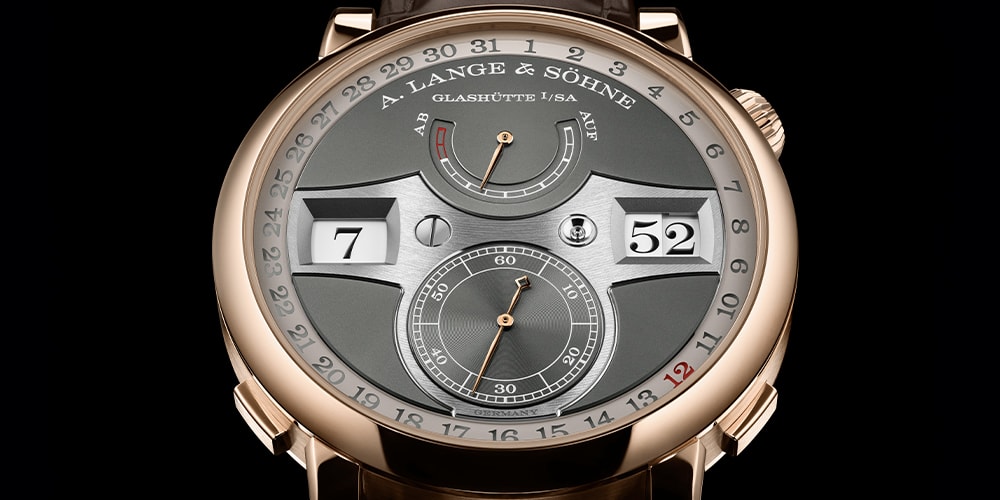 Дата A. Lange & Söhne Zeitwerk получает элегантное обновление в Pink Gold