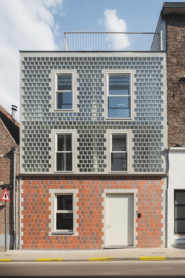 Delmulle Delmulle Architecten Glass Brick House Waterwijk Info