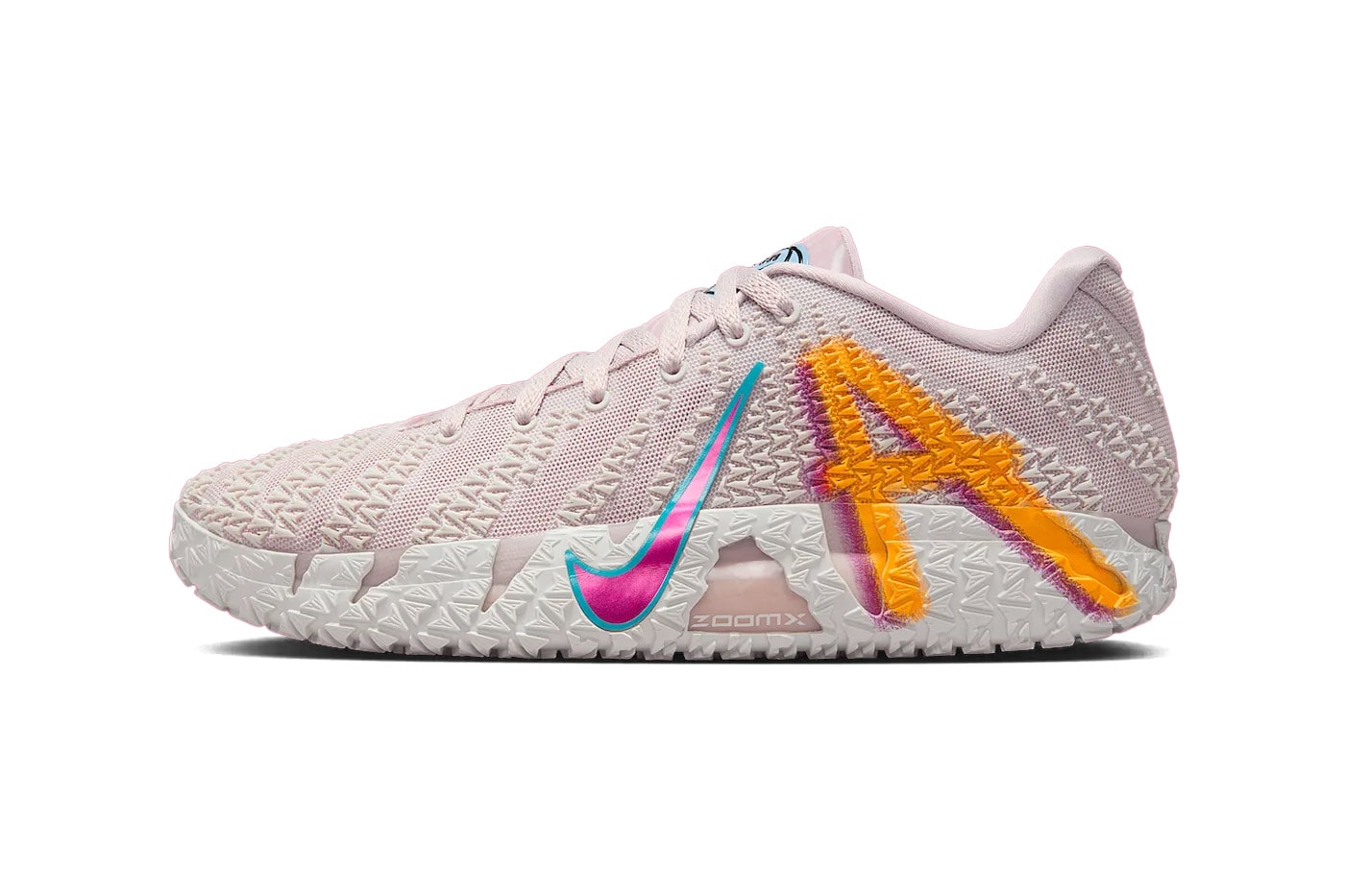 Nike Ja 3 “EYBL” Platinum Violet/Fire Pink-Dusty Cactus-University Gold IH2374-001 Release Info