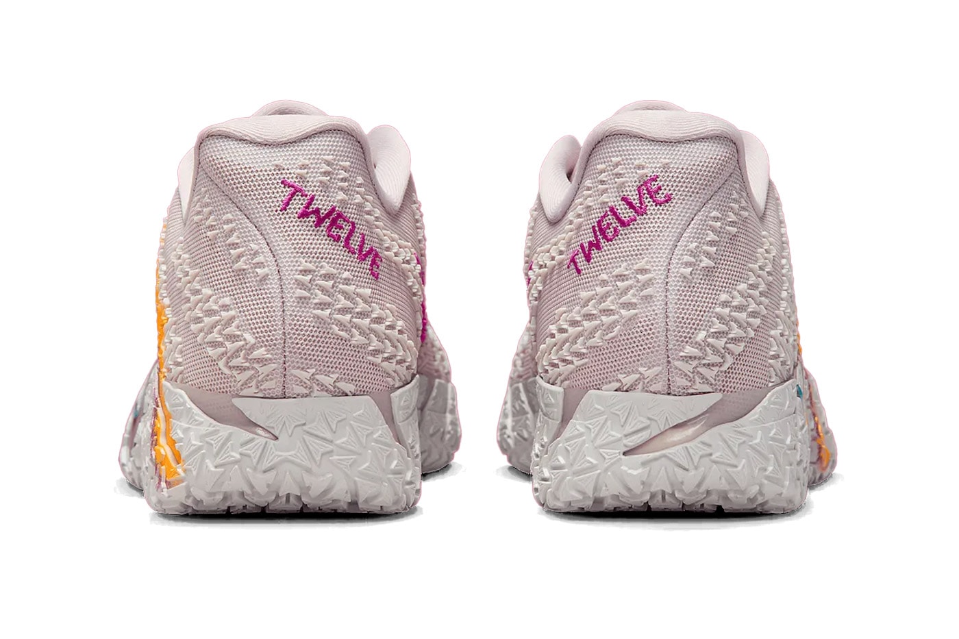 Nike Ja 3 “EYBL” Platinum Violet/Fire Pink-Dusty Cactus-University Gold IH2374-001 Release Info