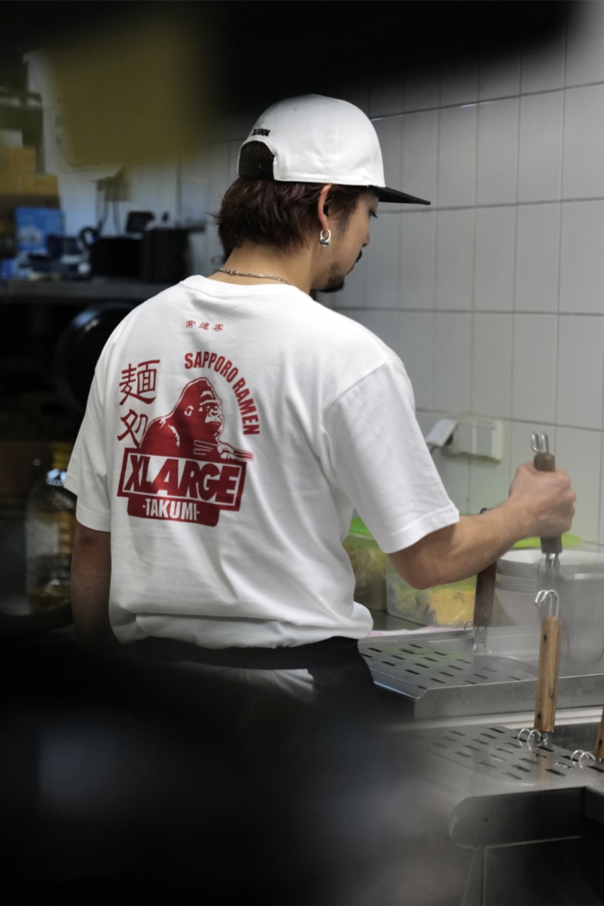 XLARGE Takumi Ramen T-Shirt Stickers Limited Edition Collab 