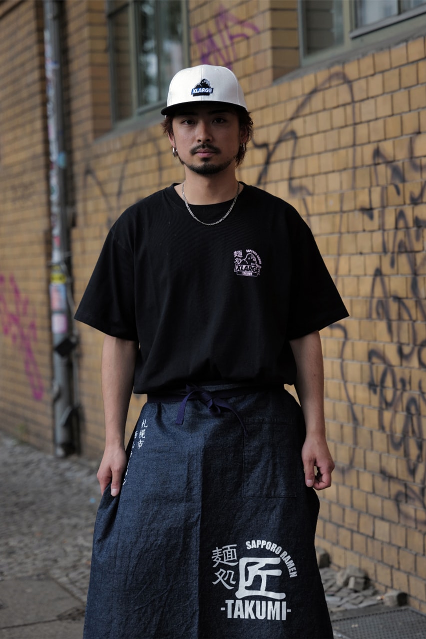 XLARGE Takumi Ramen T-Shirt Stickers Limited Edition Collab 