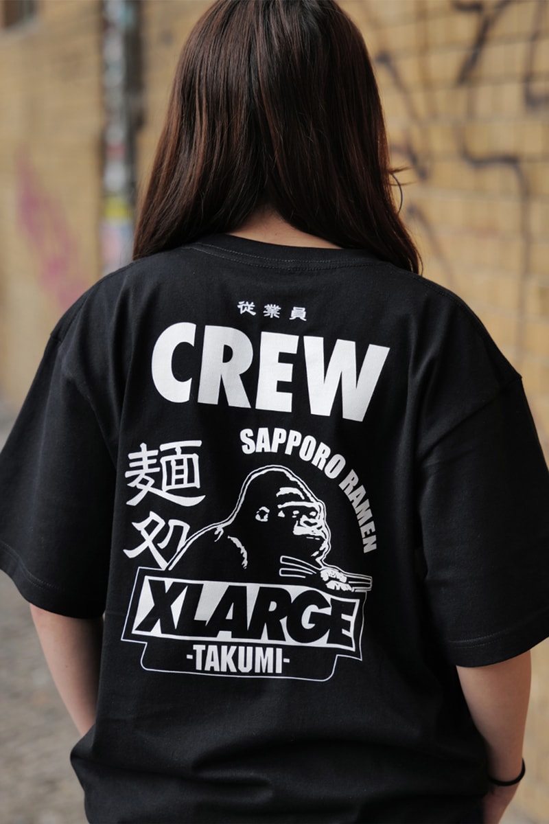 XLARGE Takumi Ramen T-Shirt Stickers Limited Edition Collab 