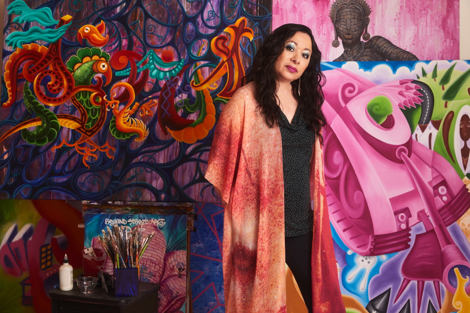 Lady Pink 'Miss Subway NYC' Exhibition D'Stassi Art Artworks