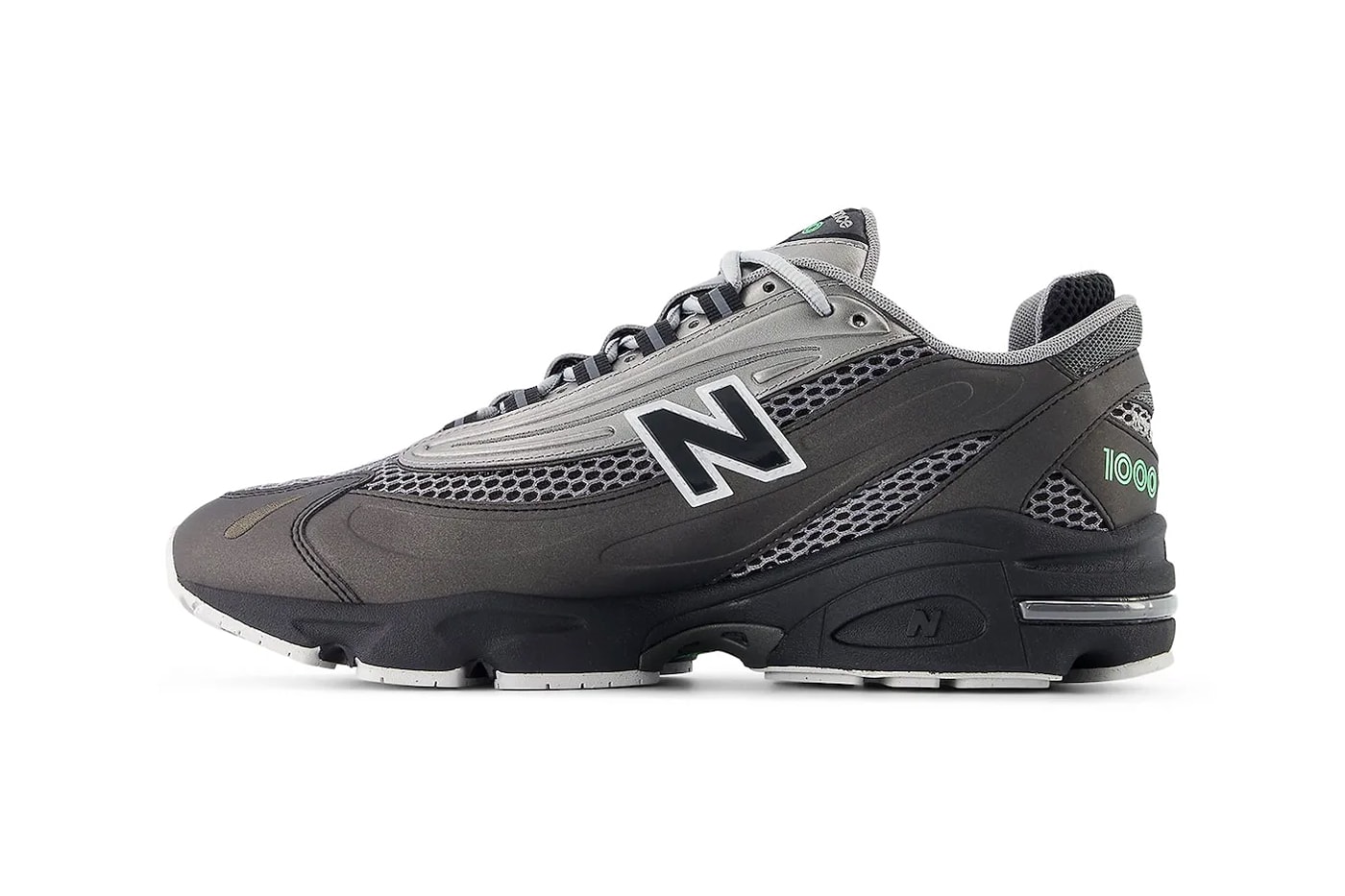 Official Look at the New Balance 1000 "Dark Silver Metallic/Lime Leaf" M1000T