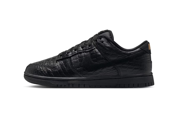 Nike Dunk Low Receives "Black Croc Skin" Makeover Black/Metallic Gold-Off-Noir HV4388-001