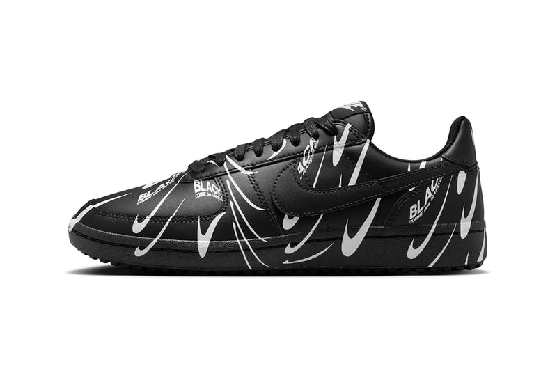 BLACK COMME des GARÇONS x Nike Field General 82 Release Info Swoosh 