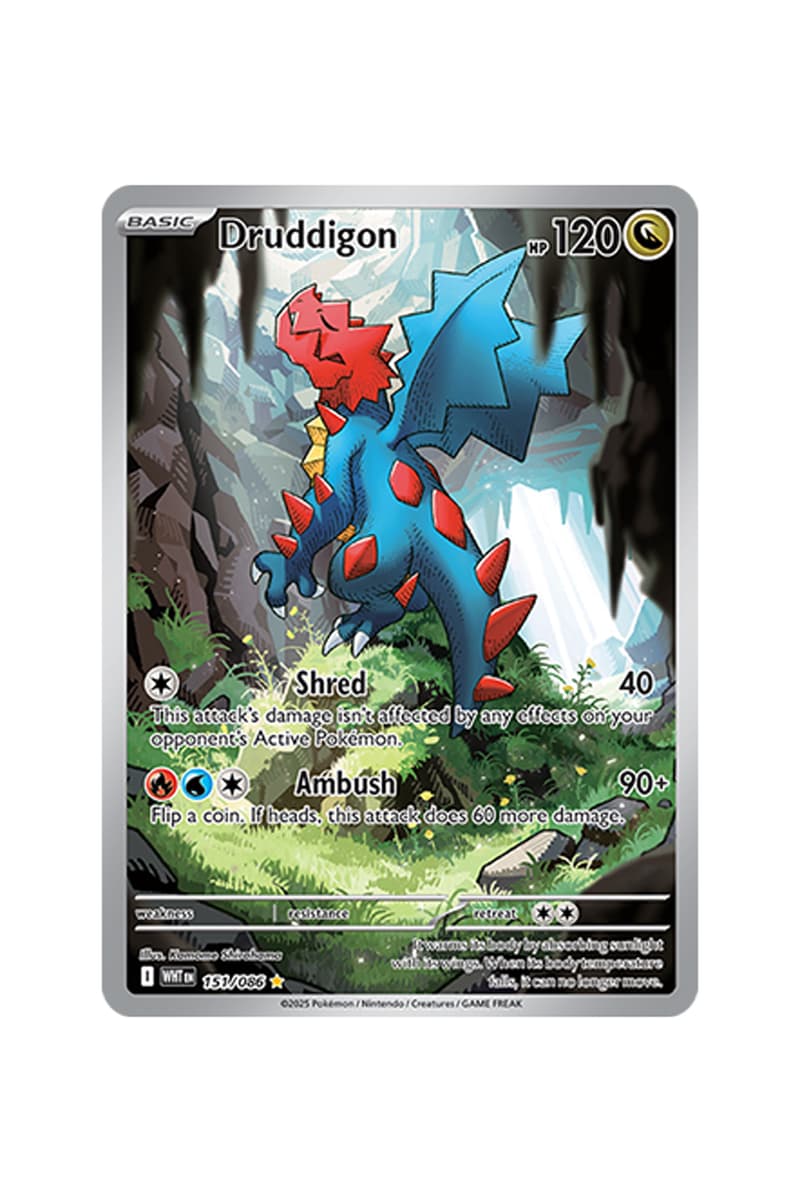 Pokémon TCG: Black Bolt White Flare Rare Card List release date store info pictures