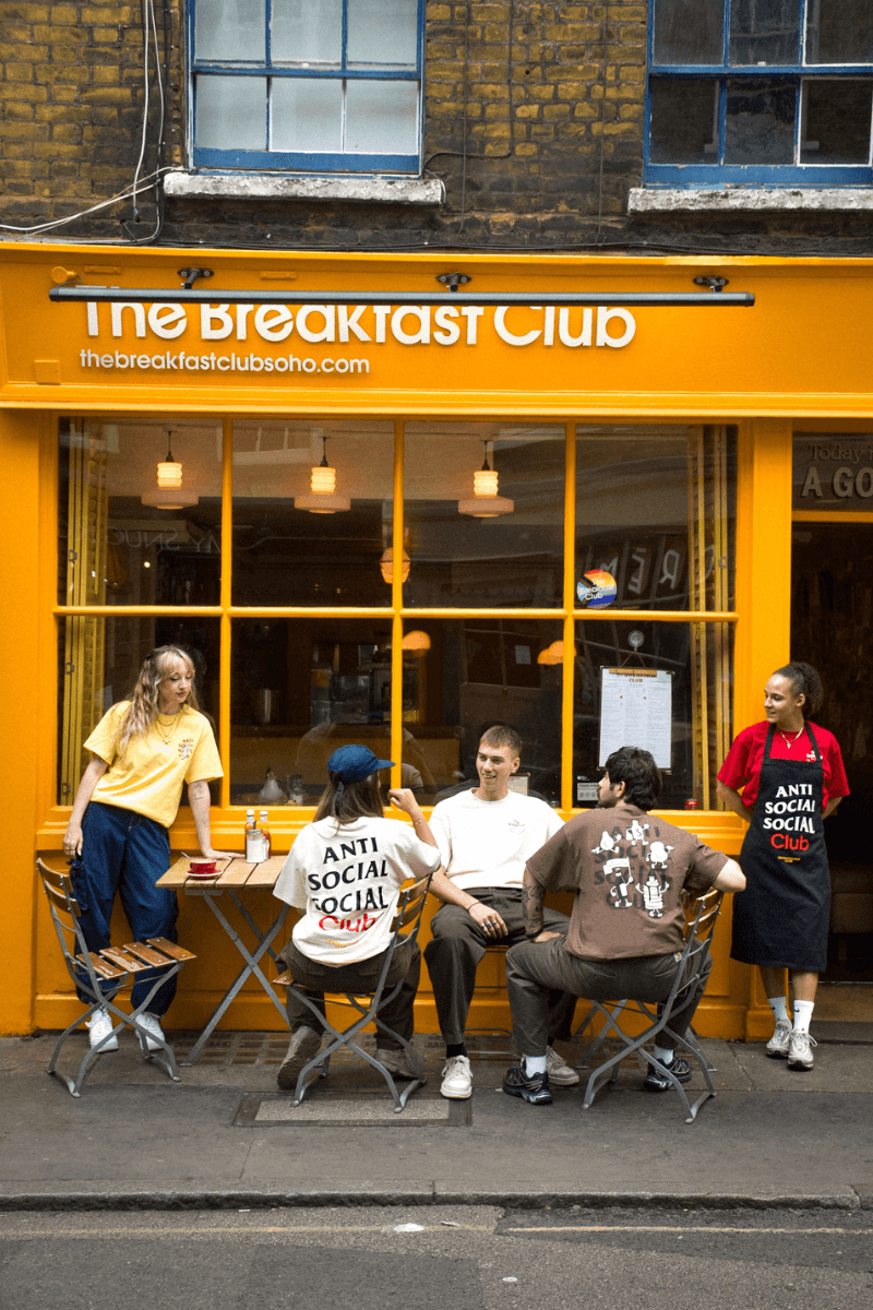 Streetwear Brand Anti Social Club Celebrates Iconic London Cafe The Breakfast Club 20th Anniversary With Exclusive Collaboration