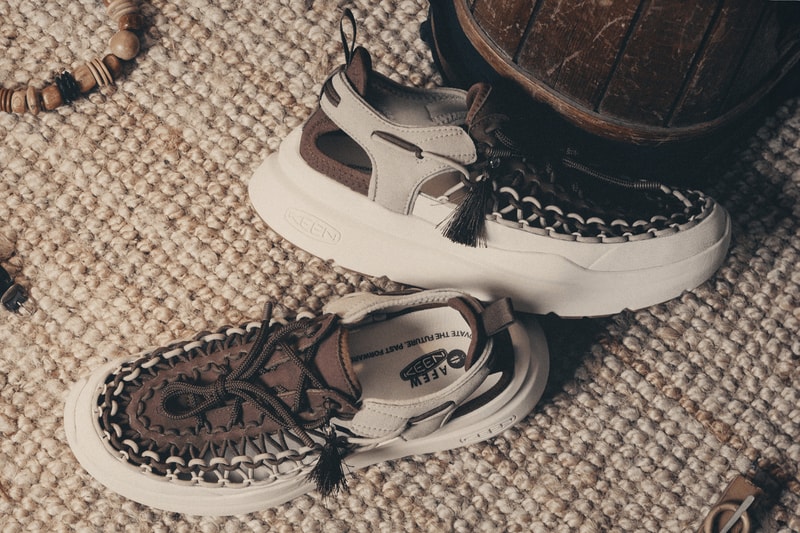 Sneaker Showroom Afew Store and Durable Footwear Company Keen Develop the KEEN UNEEK WK Curve Technology to Create a Design Intended For Mindful Walking Mediation. 