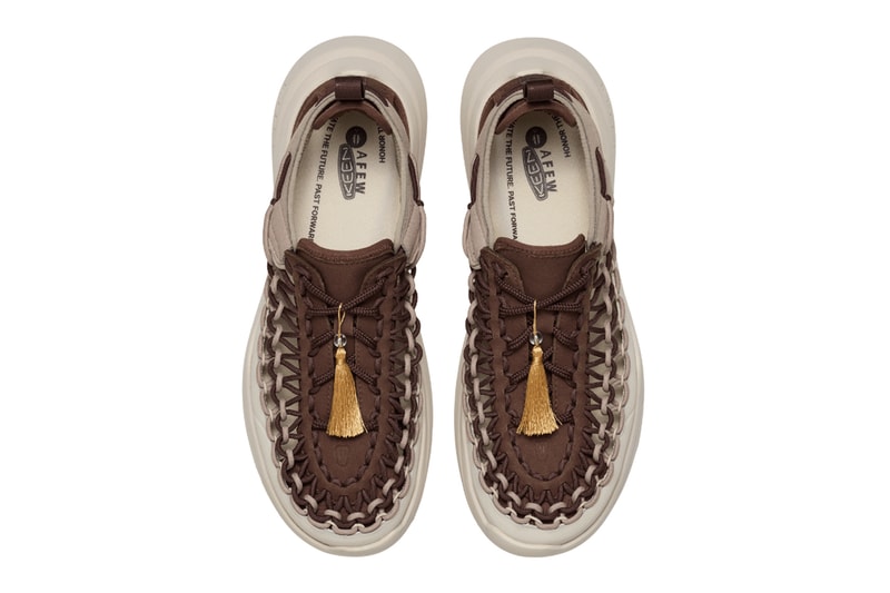 Sneaker Showroom Afew Store and Durable Footwear Company Keen Develop the KEEN UNEEK WK Curve Technology to Create a Design Intended For Mindful Walking Mediation. 