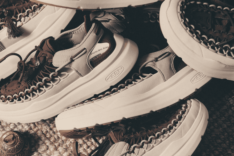 Sneaker Showroom Afew Store and Durable Footwear Company Keen Develop the KEEN UNEEK WK Curve Technology to Create a Design Intended For Mindful Walking Mediation.
