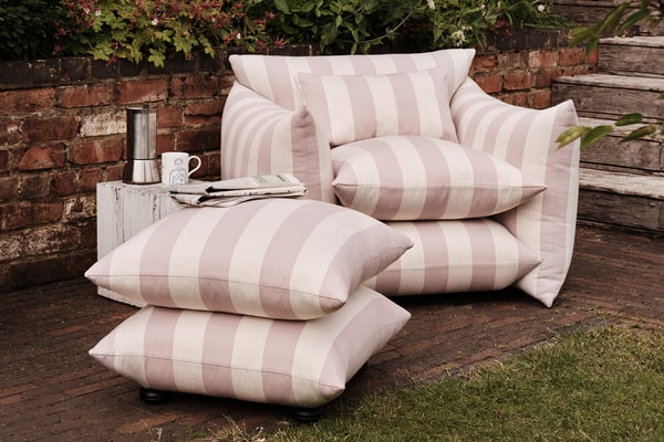 Buchanan Studio Outdoor Collection chairs stools release info Angus Buchanan Charlotte Buchanan Wild Fabric Collection Trevira CS performance textiles