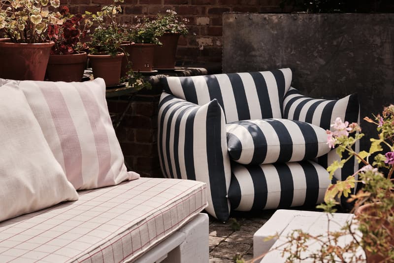 Buchanan Studio Outdoor Collection chairs stools release info Angus Buchanan Charlotte Buchanan Wild Fabric Collection Trevira CS performance textiles