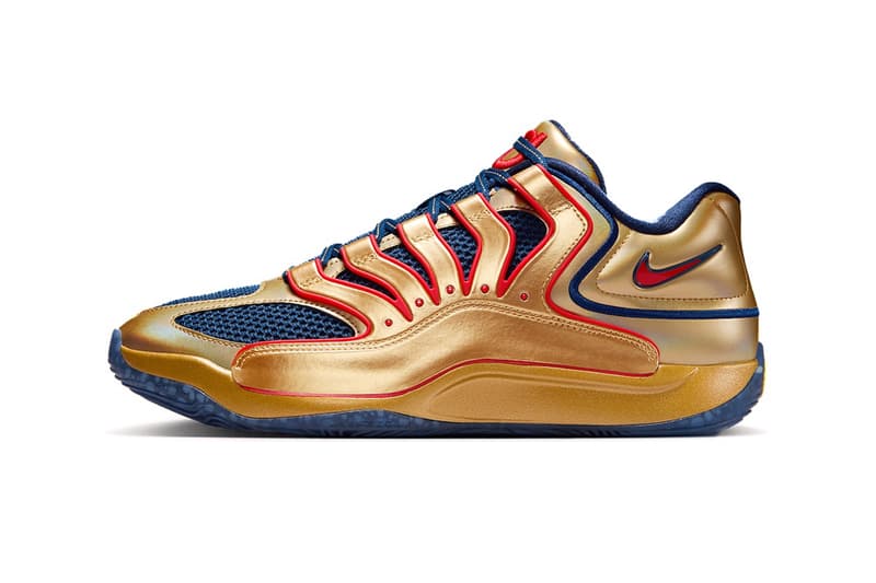 Nike KD 18 “Immortalized” Metallic Gold/Blue Void-White-University Red  II5138-700 Release Info Kevin Durant