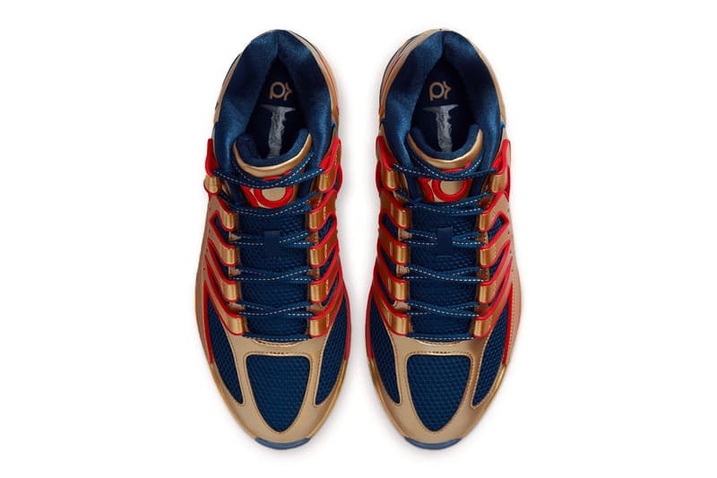 Nike KD 18 “Immortalized” Metallic Gold/Blue Void-White-University Red  II5138-700 Release Info Kevin Durant