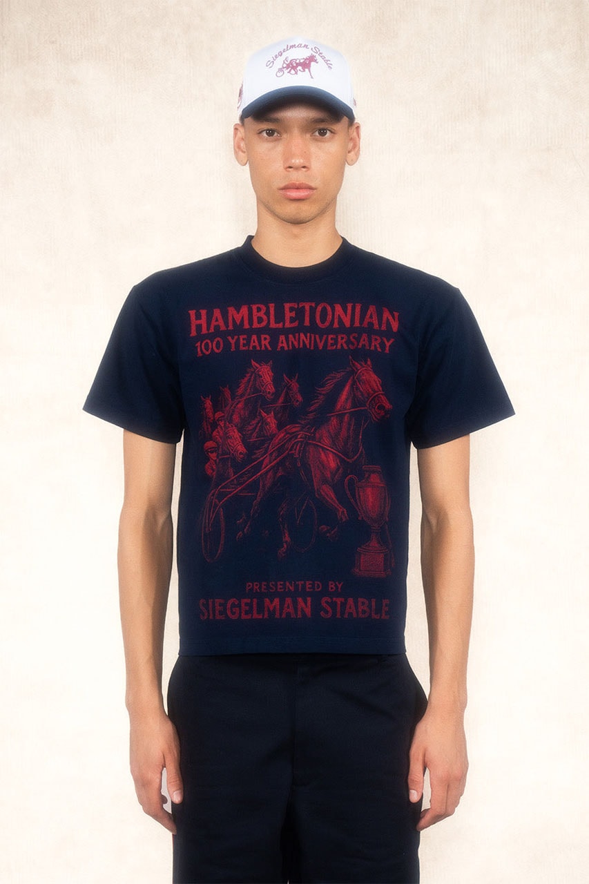 Siegelman Stable Suits Up for The Hambletonian's 100th Anniversary race horse max harness racing new jersey 100 year tracksuit hat gold colorway gold jacket tracksuit shorts