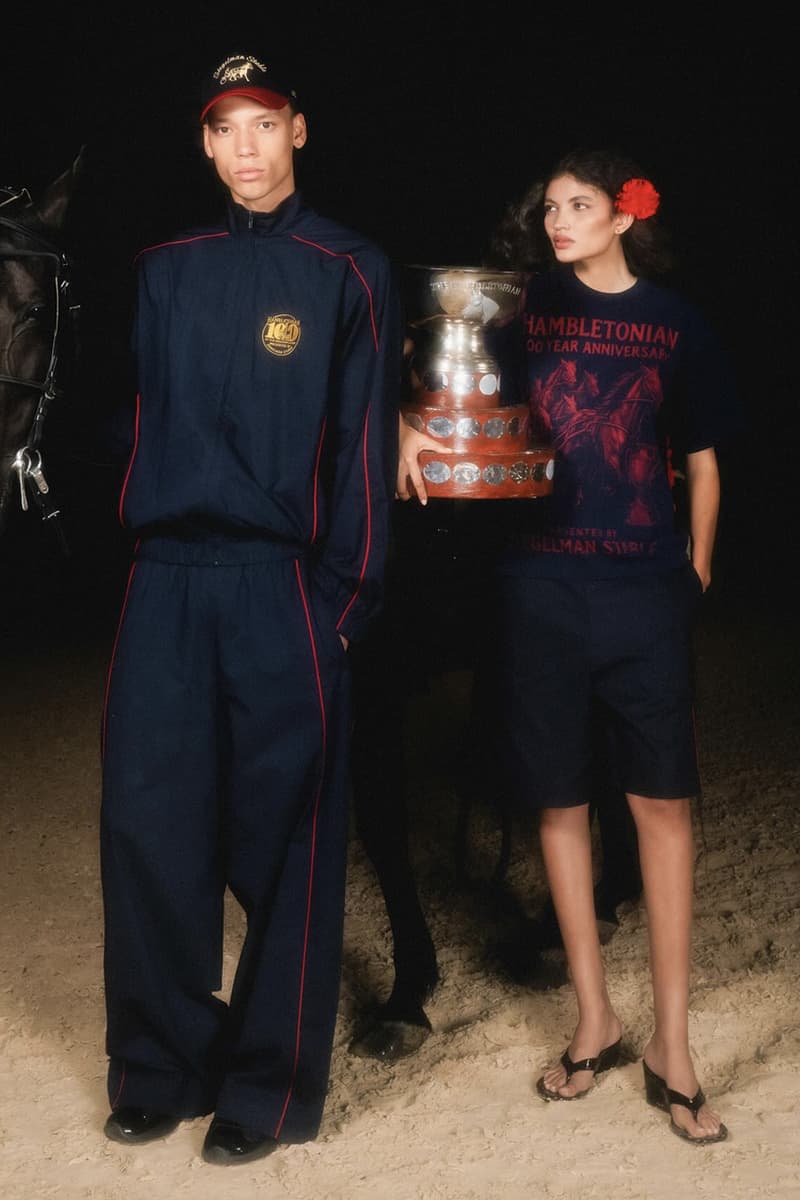 Siegelman Stable Suits Up for The Hambletonian's 100th Anniversary race horse max harness racing new jersey 100 year tracksuit hat gold colorway gold jacket tracksuit shorts