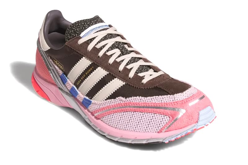 Bad Bunny x adidas Adizero SL72 “Brown/Pink” Brown/Clear Pink-Hazy Rose JP5997 Release Info