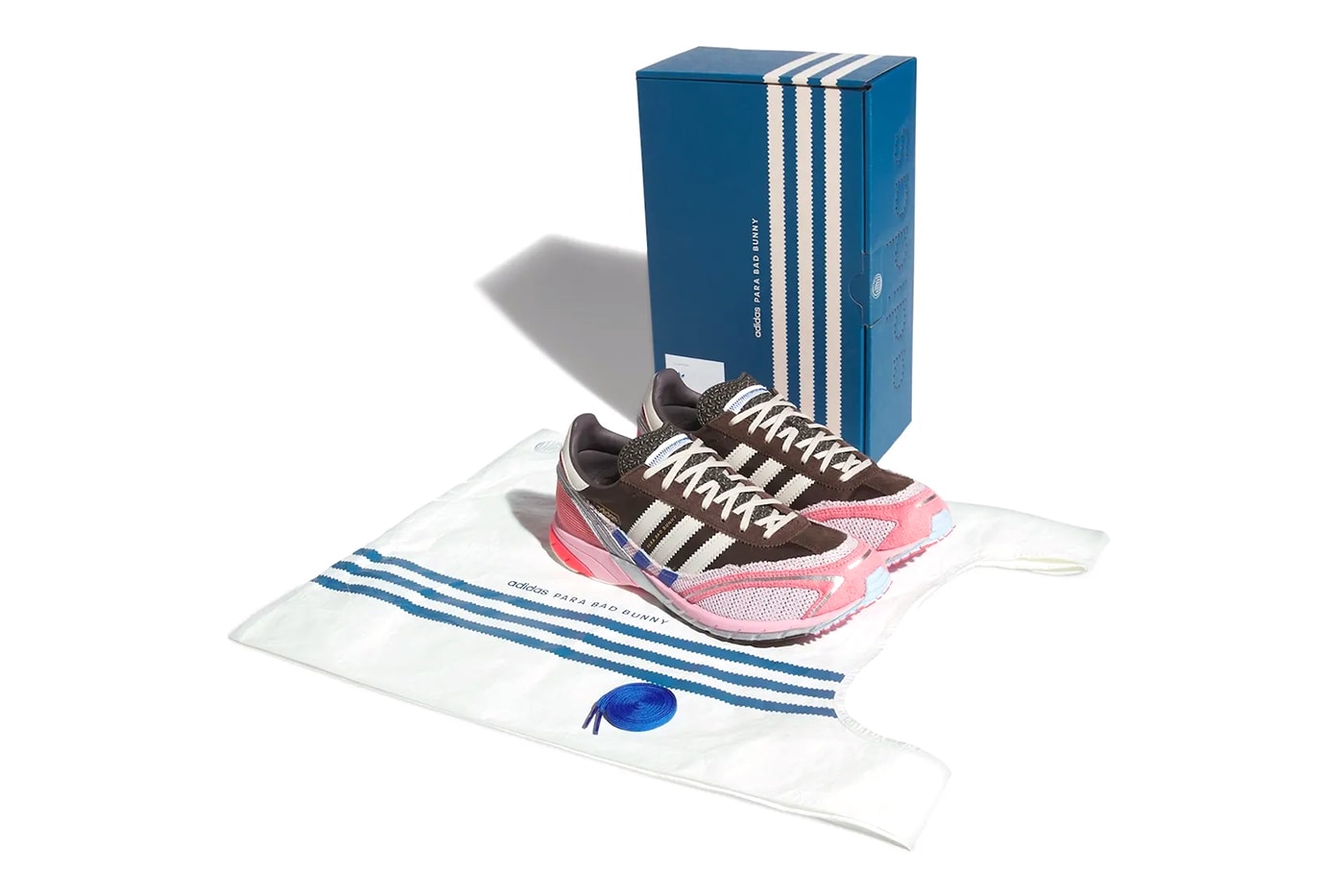 Bad Bunny x adidas Adizero SL72 “Brown/Pink” Brown/Clear Pink-Hazy Rose JP5997 Release Info